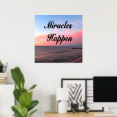 AWE INSPIREREN MIRACLES HAPPELEN SUNRISE FOTO POSTER (Thuiskantoor)