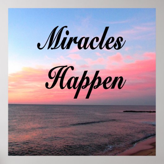 AWE INSPIREREN MIRACLES HAPPELEN SUNRISE FOTO POSTER (Voorkant)