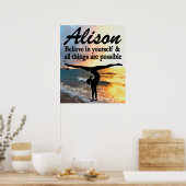 AWE INSPIREREN PERSONALISEERD GYMNASTICS POSTER (Keuken)