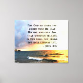 AWE INSPIRING JOHN 3 16 FOTOONTWERP CANVAS AFDRUK (Voorkant)