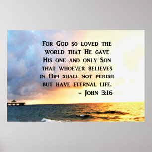 AWE INSPIRING JOHN 3 16 FOTOONTWERP POSTER