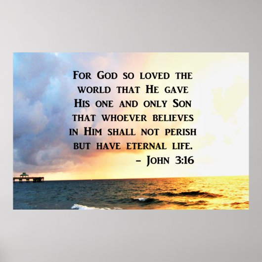 AWE INSPIRING JOHN 3 16 FOTOONTWERP POSTER (Voorkant)