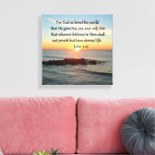 AWE-INSPIRING JOHN 3:16 SUNRISE CANVAS AFDRUK (Insitu (Woonkamer))
