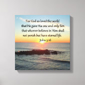 AWE-INSPIRING JOHN 3:16 SUNRISE CANVAS AFDRUK (Voorkant)