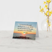 AWE-INSPIRING JOHN 3:16 SUNRISE KAART (Gele Bloem)