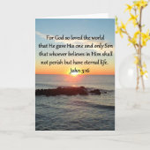 AWE-INSPIRING JOHN 3:16 SUNRISE KAART (Gele Bloem)