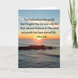 AWE-INSPIRING JOHN 3:16 SUNRISE KAART