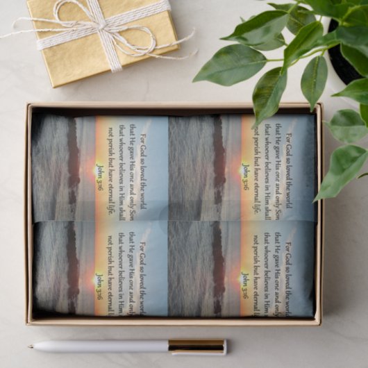 AWE-INSPIRING JOHN 3:16 SUNRISE TISSUEPAPIER (Geschenk)