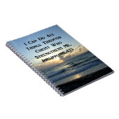 AWE-INSPIRING PHILIPPIANS 4:13 GROENE SCRIPTUUR NOTITIEBOEK (Rechterzijde)