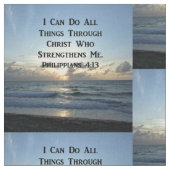 AWE-INSPIRING PHILIPPIANS 4:13 GROENE SCRIPTUUR STOF (Close Up)