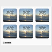 AWE-INSPIRING PHILIPPIANS 4:13 GROENE SCRIPTUUR VIERKANTE STICKER (Vel)