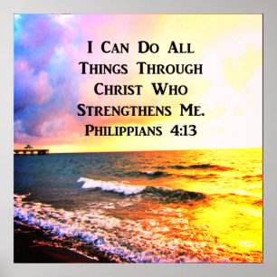 AWE-INSPIRING PHILIPPIANS 4:13 ORIGINEEL POSTER