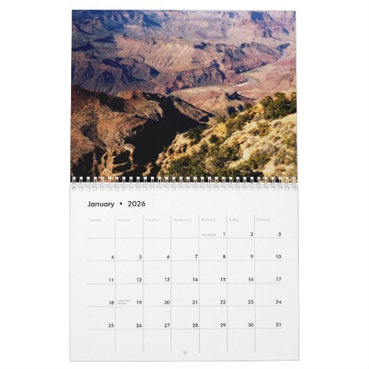 Awe-Inspriring Grand Canyon Kalender (Jan 2026)