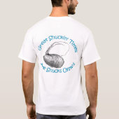Awe Shucks Oysters Logo Shirtt - Mannen T-shirt (Achterkant)