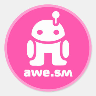awe.sm-o Sticker (Roze)