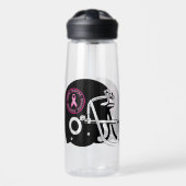 Awearness-Football bij borstkanker Waterfles (Voorkant)