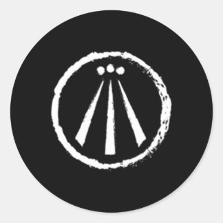 Awen Druid Pagan Celtic Wiccan Symbol Ronde Sticker