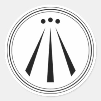Awen (gewoon) ronde sticker
