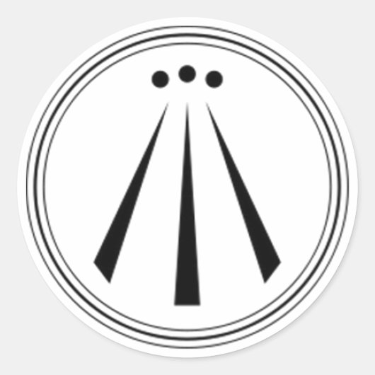 Awen (gewoon) ronde sticker (Voorkant)