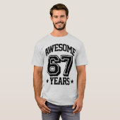 Awesome 67 Years T-shirt (Voorkant volledig)