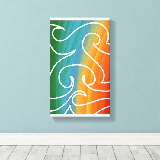 Awesome abstract art by RRW 2026 #2 Canvas Afdruk (Insitu (Houten vloer))