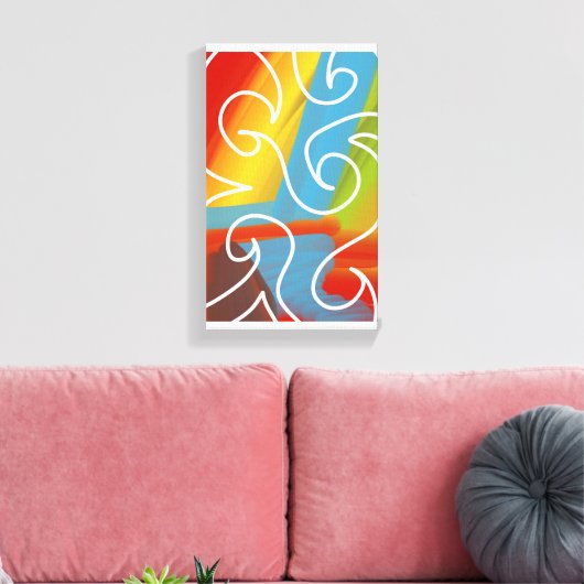 Awesome abstract art by RRW 2026 Canvas Afdruk (Insitu (Woonkamer))