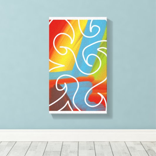 Awesome abstract art by RRW 2026 Canvas Afdruk (Insitu (Houten vloer))