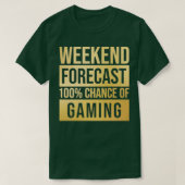 Awesome And Funny Weekend Forecast Hundred Procent T-shirt (Design voorkant)
