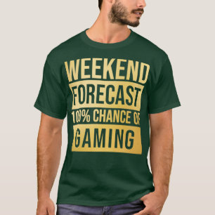 Awesome And Funny Weekend Forecast Hundred Procent T-shirt