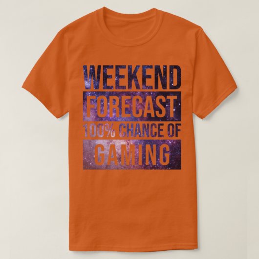 Awesome And Funny Weekend Forecast Hundred Procent T-shirt (Design voorkant)