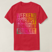 Awesome And Funny Weekend Forecast Hundred Procent T-shirt (Design voorkant)