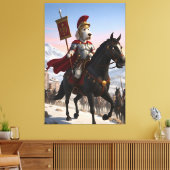 Awesome anthropomorphic Italian Spinone dog canvas (Insitu (Woonkamer))