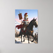 Awesome anthropomorphic Italian Spinone dog canvas Afdruk (Voorkant)