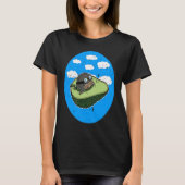 Awesome Avocado Plane Flying Avocado T-shirt (Voorkant)