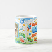 Awesome Bro Dinosaur Gaming Custom Photo Collage Koffiemok (Center)