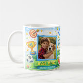 Awesome Bro Dinosaur Gaming Custom Photo Collage Koffiemok (Links)