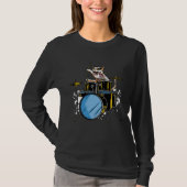Awesome Cat Drummer T-shirt (Voorkant)