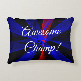 Awesome Champ Geometric Accent Pillow Accent Kussen