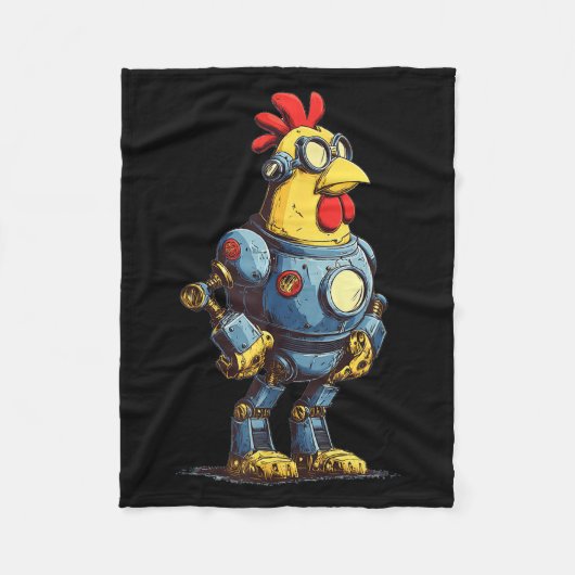 Awesome Chicken Robot For Future Animals Lovers  Fleece Deken (Voorkant)