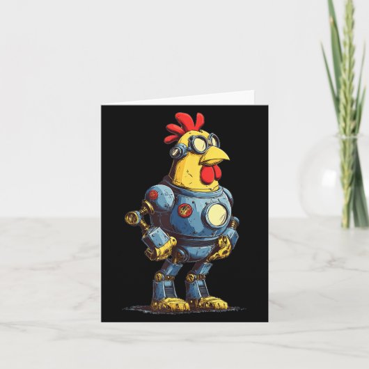 Awesome Chicken Robot For Future Animals Lovers  Kaart (Voorkant)
