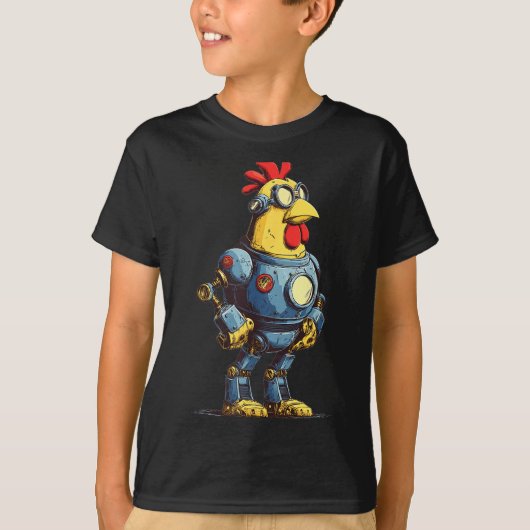 Awesome Chicken Robot For Future Animals Lovers T-shirt (Voorkant)