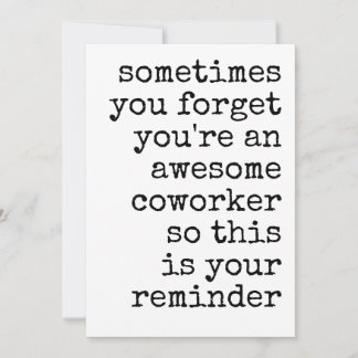 Awesome Coworker Thank You Appreciation Feestdagenkaart