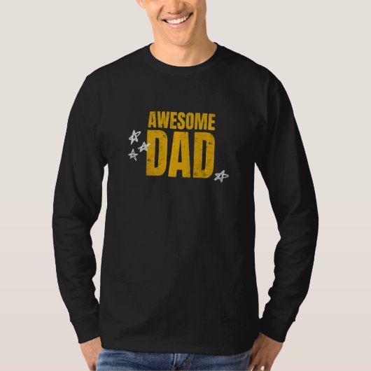AWESOME DAD Dad's Day Bester Papa der Welt Father' T-shirt (Voorkant)