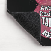 Awesome Dads Have Tattoos and Beards Muismat (Hoek)