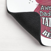 Awesome Dads Have Tattoos and Beards Muismat (Hoek)