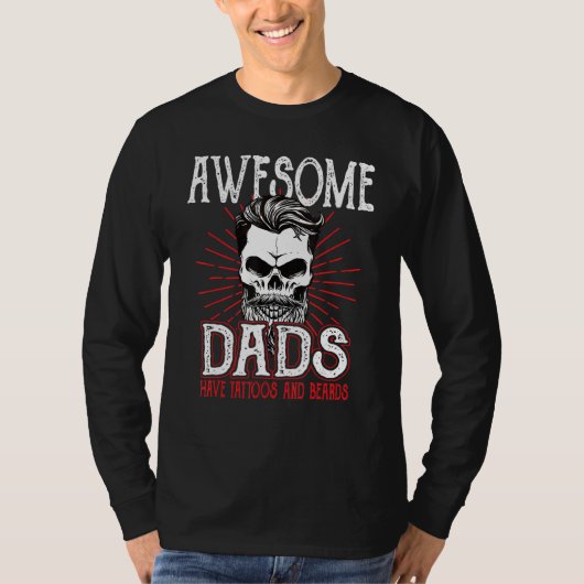 Awesome Dad's Have Tattoos Father Son Daughter Dad T-shirt (Voorkant)