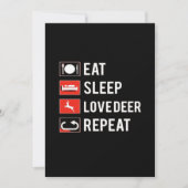 Awesome Deer Lover Creative ModerFlat Holiday Card Feestdagenkaart (Voorkant)