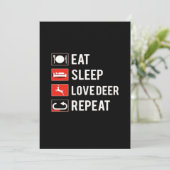 Awesome Deer Lover Creative ModerFlat Holiday Card Feestdagenkaart (Staand voorkant)