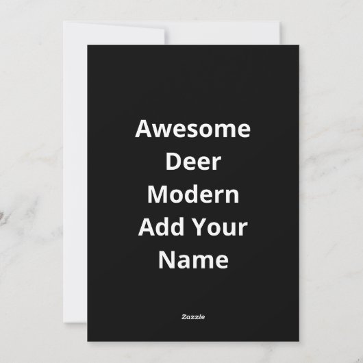 Awesome Deer Lover Creative ModerFlat Holiday Card Feestdagenkaart (Achterkant)