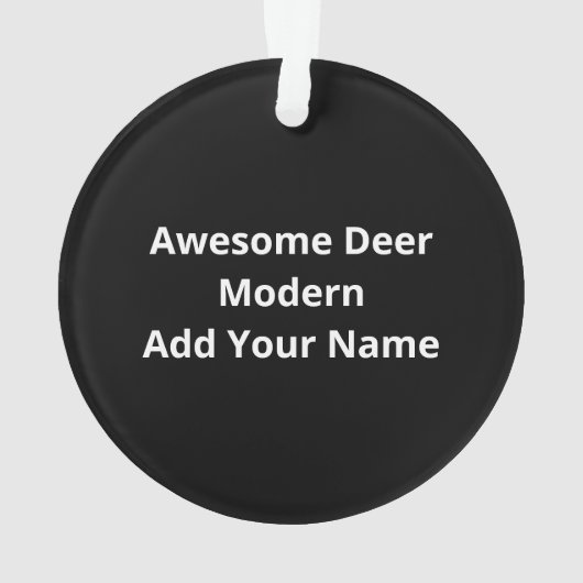 Awesome Deer Lover Creative ModernAcrylic Ornament (achterkant)